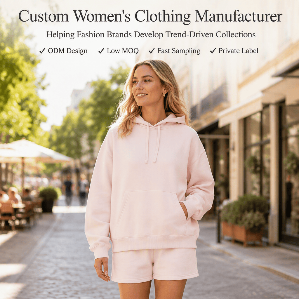 Custom Women Hoodie and Shorts Set