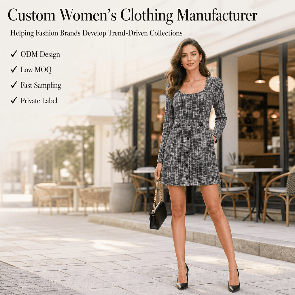 Tweed Mini Dress Manufacturer