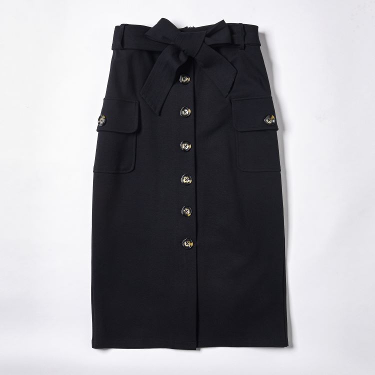 Ladies' High Waist Straight Through Slim Fit Skirt