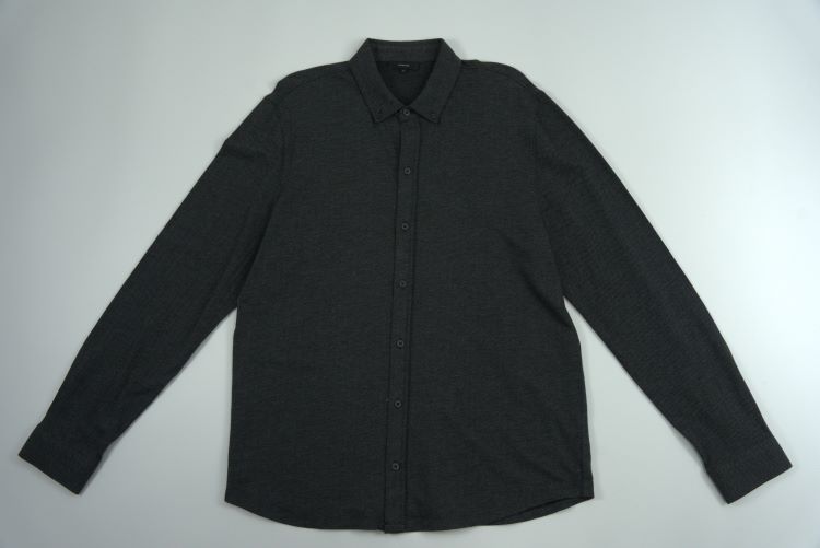 Solid Color Shirt Long Sleeved
