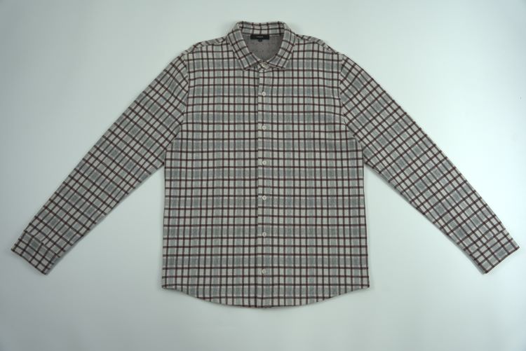 Striped Checkered Shirt Jacket