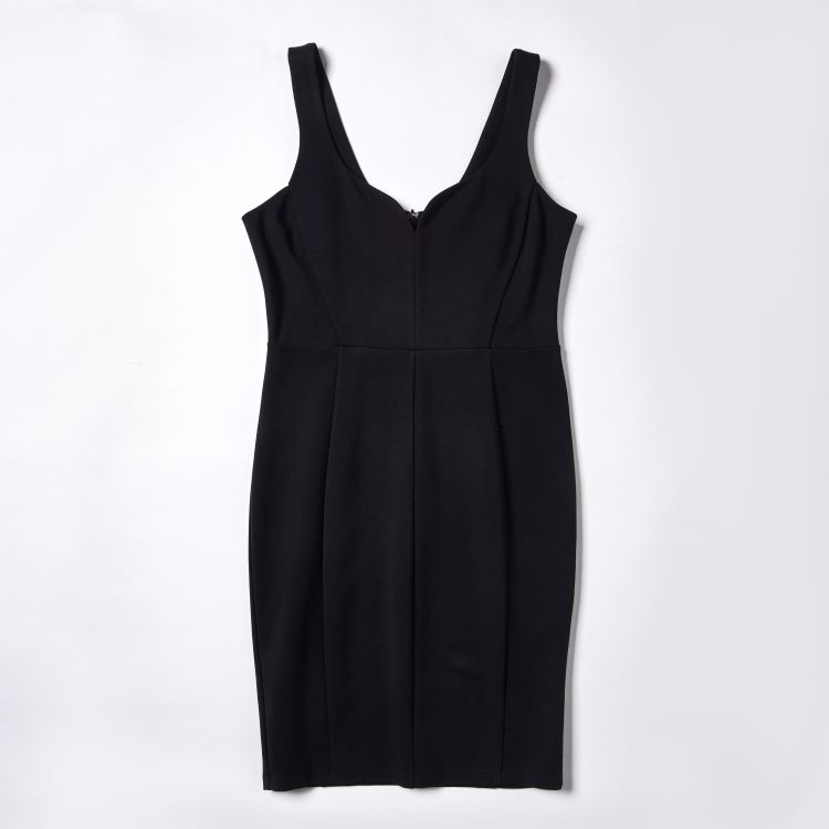 Women's Hip Hugging Slim Fit V Neck Vest Dress