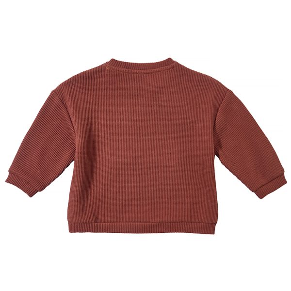 Children's Round Neck Solid Color Slanted Front Hoodie