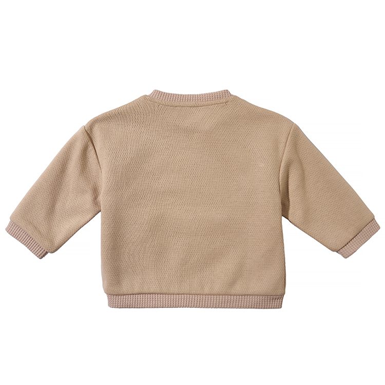 Children's Round Neck Solid Color Slanted Front Hoodie