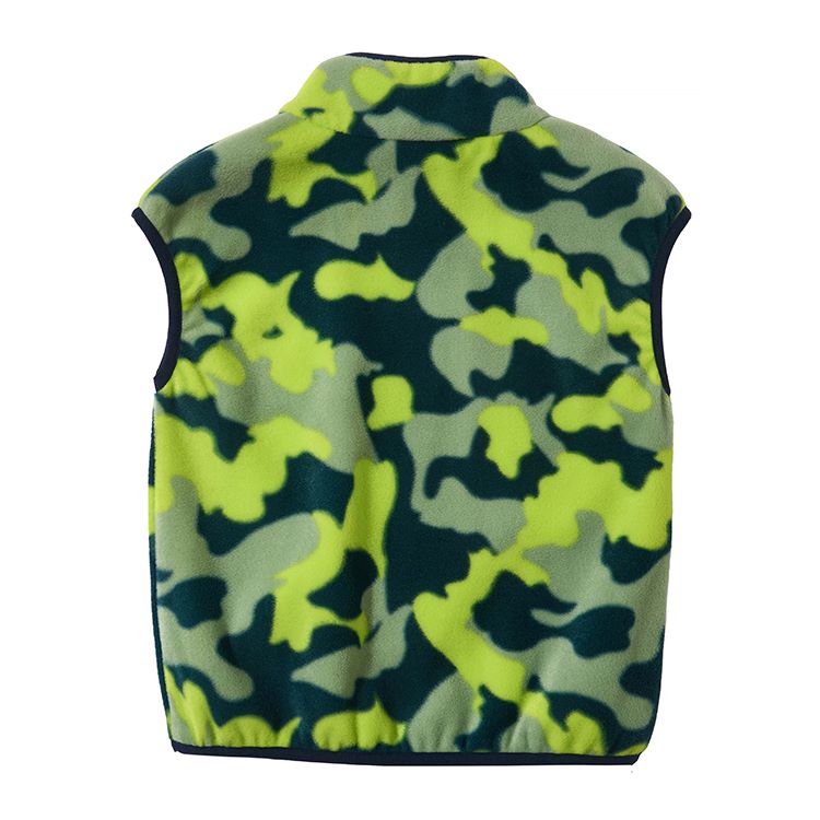 Camouflage Brushed Vest Jacket