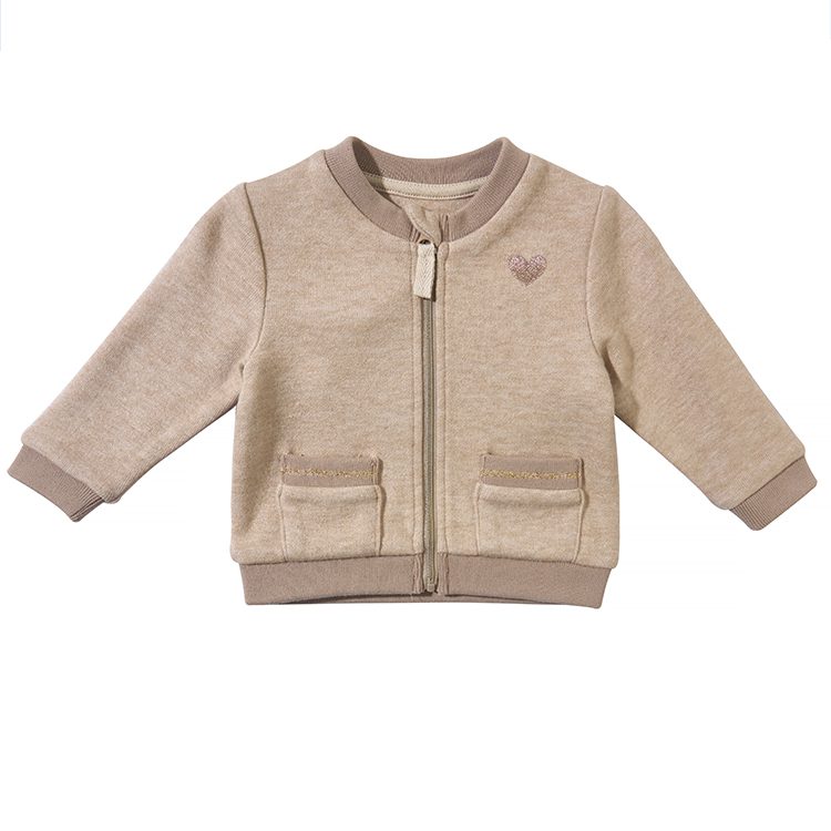 Solid Color Baseball Jersey Cardigan Baby Jacket