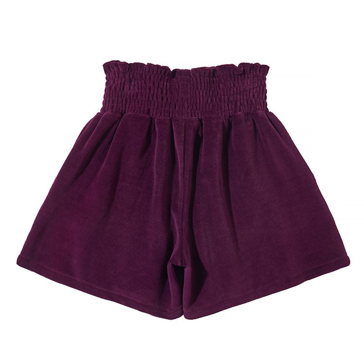 Solid Color Corduroy Umbrella Skirt Shorts
