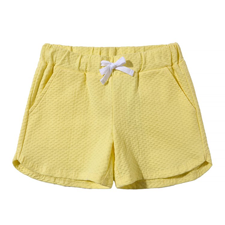Solid Color Elastic Kids Sports Shorts