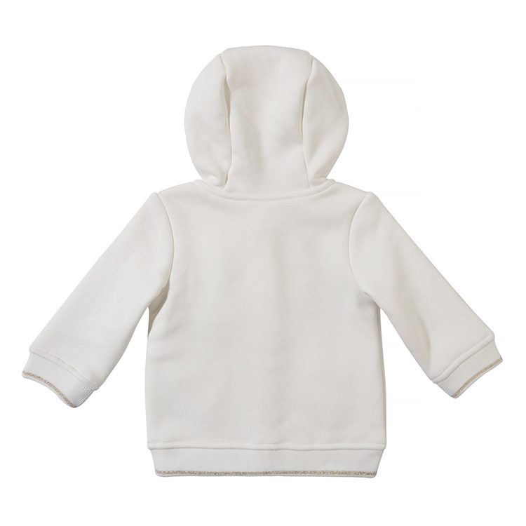 Solid Color Hooded Cardigan Baby Jacket