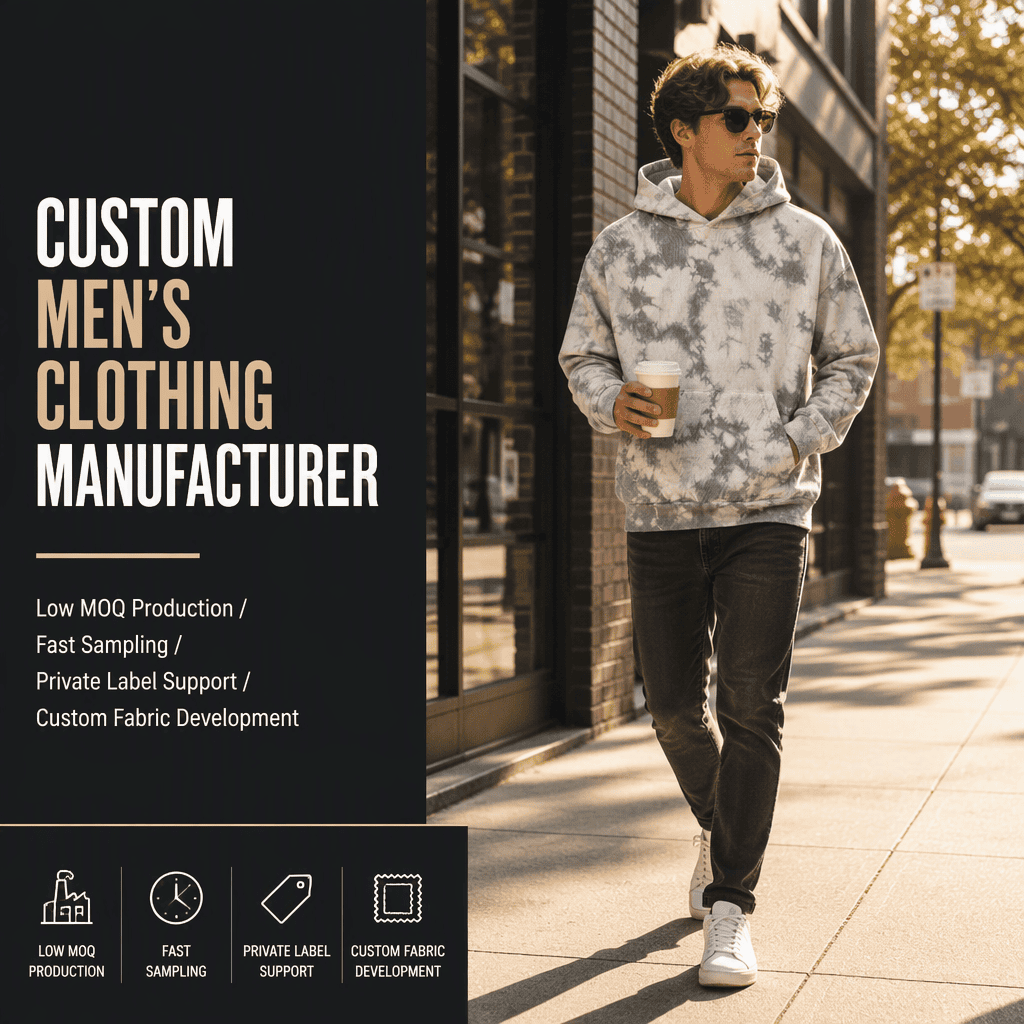 men plant dyed hoodie