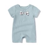 Baby Bow Short Sleeved Crawling Suit