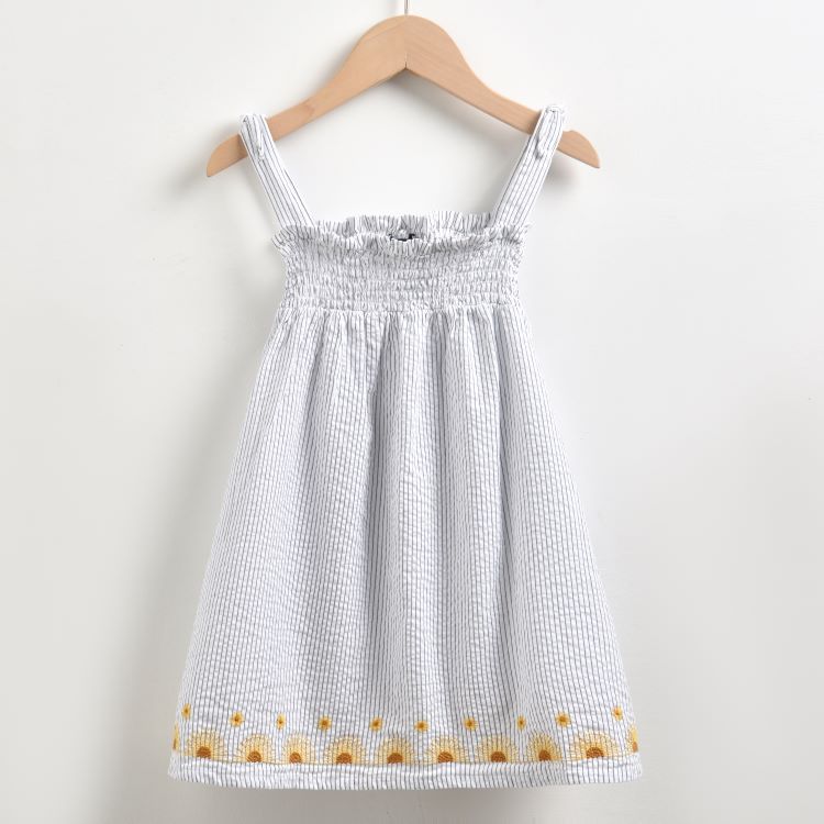 Girls' Embroidered Camisole Dress