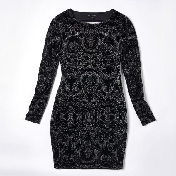 Ladies' Backless Slim Fit Waist Hugging Long Sleeved Dress