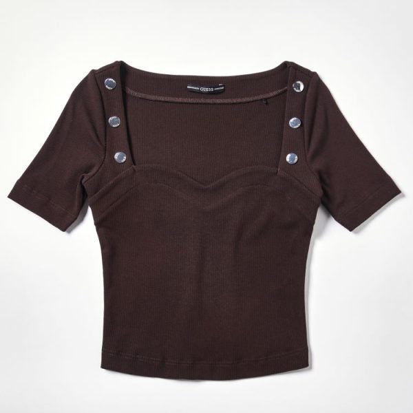Ladies' Fake Two Short Sleeved Tops
