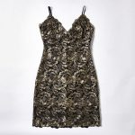 Ladies' Lacquer Leather Bag Hip Slimming Strap Dress