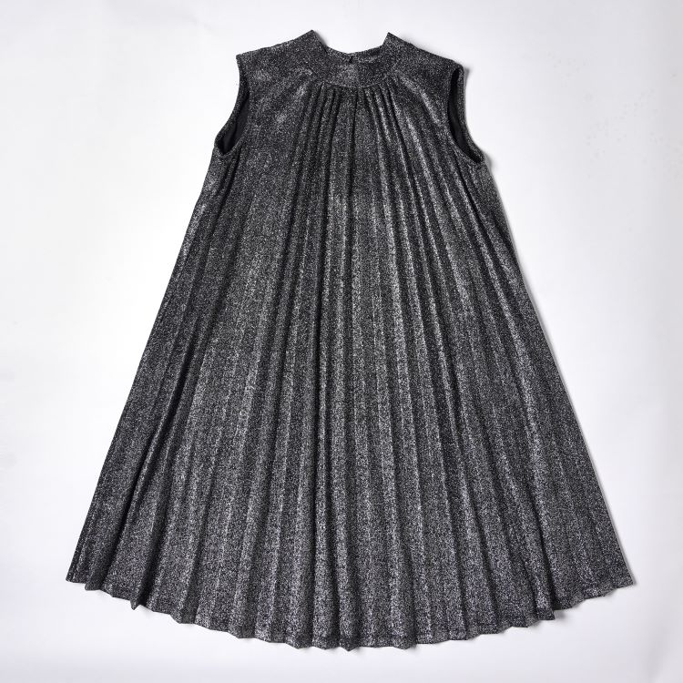 Ladies' Pleated a Line Dress Sleeveless Dress