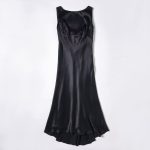 Ladies' Round Neck High Waisted Sleeveless Fishtail Dress
