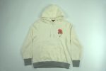 Printed Solid Color Pullover Hoodie