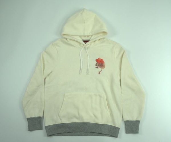 Printed Solid Color Pullover Hoodie