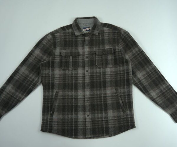 Striped Checkered Shirt Jacket