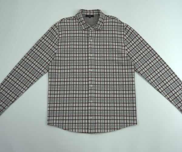 Striped Checkered Shirt Jacket