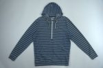 Striped Hooded Long Sleeved Sweatshirt
