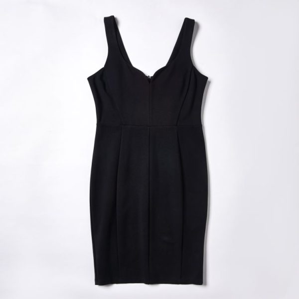 Women's Hip Hugging Slim Fit V Neck Vest Dress