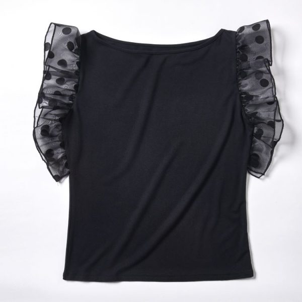 Women's Lace Small Fly Sleeve Top