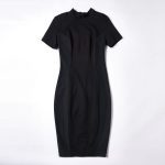 Women's Waist Hugging Slim Fit Short Sleeved Dress