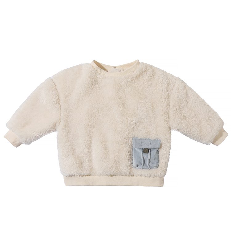 baby round neck frosted hoodie
