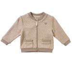 Solid Color Baseball Jersey Cardigan Baby Jacket