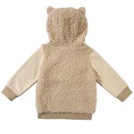 Solid Color Cartoon Hooded Cardigan Jacket
