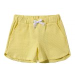 Solid Color Elastic Kids Sports Shorts
