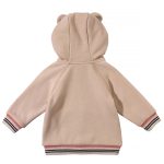 Solid Color Hooded Cardigan Baby Jacket