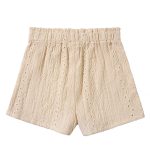 Solid Color Jacquard Knitted Kids Shorts